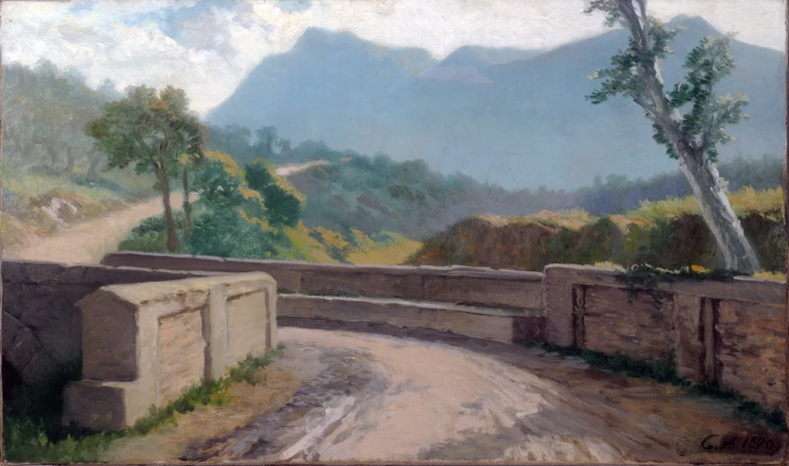 Il ponte di Teano, dove avvenne l'incontro di VIttorio Emanuele con Garibaldi - Palazzo delle Belle Art, Roma
